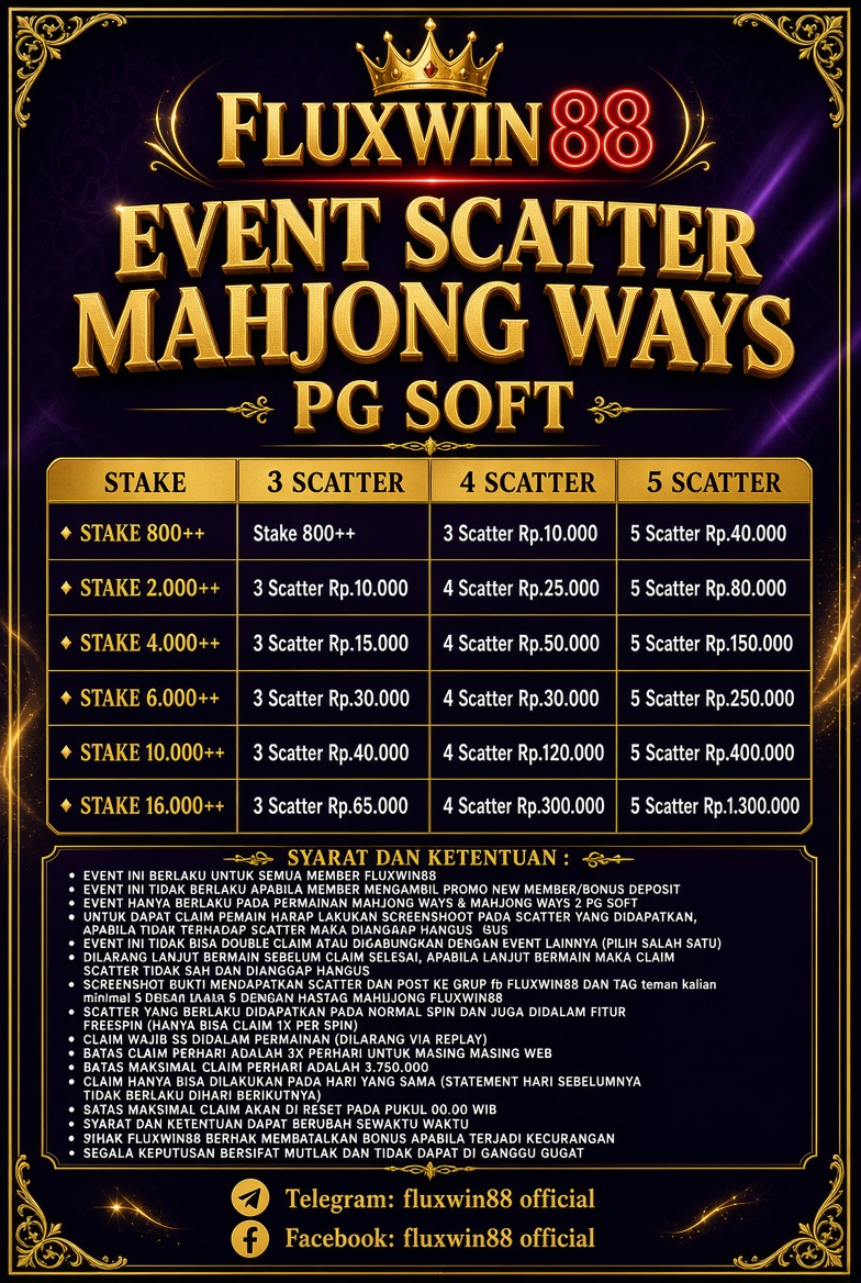 EVENT SCATTER MAHJONG WAYS 1 & 2 - FLUXWIN88